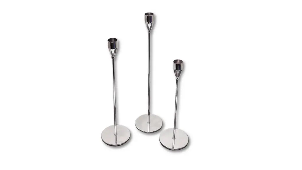Candelabros metal X 3 